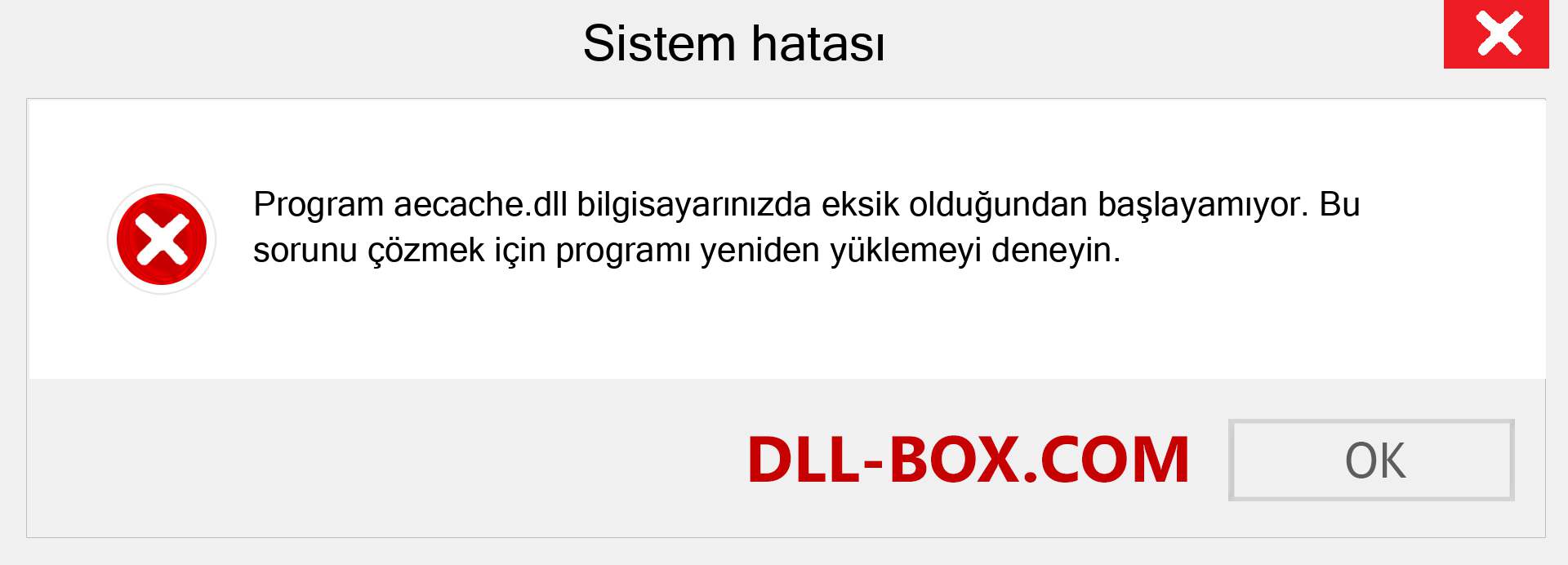 aecache.dll dosyası eksik mi? Windows 7, 8, 10 için İndirin - Windows'ta aecache dll Eksik Hatasını Düzeltin, fotoğraflar, resimler